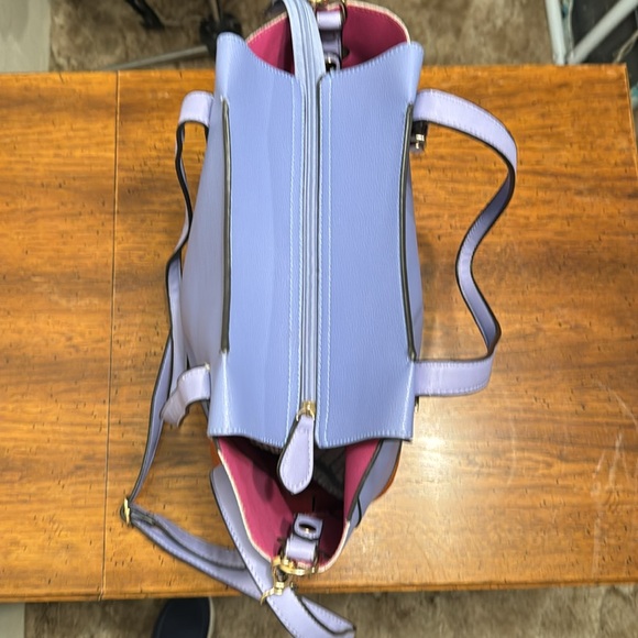 Unbranded Bag, blue (periwinkle) with brown around base - Picture 5 of 10